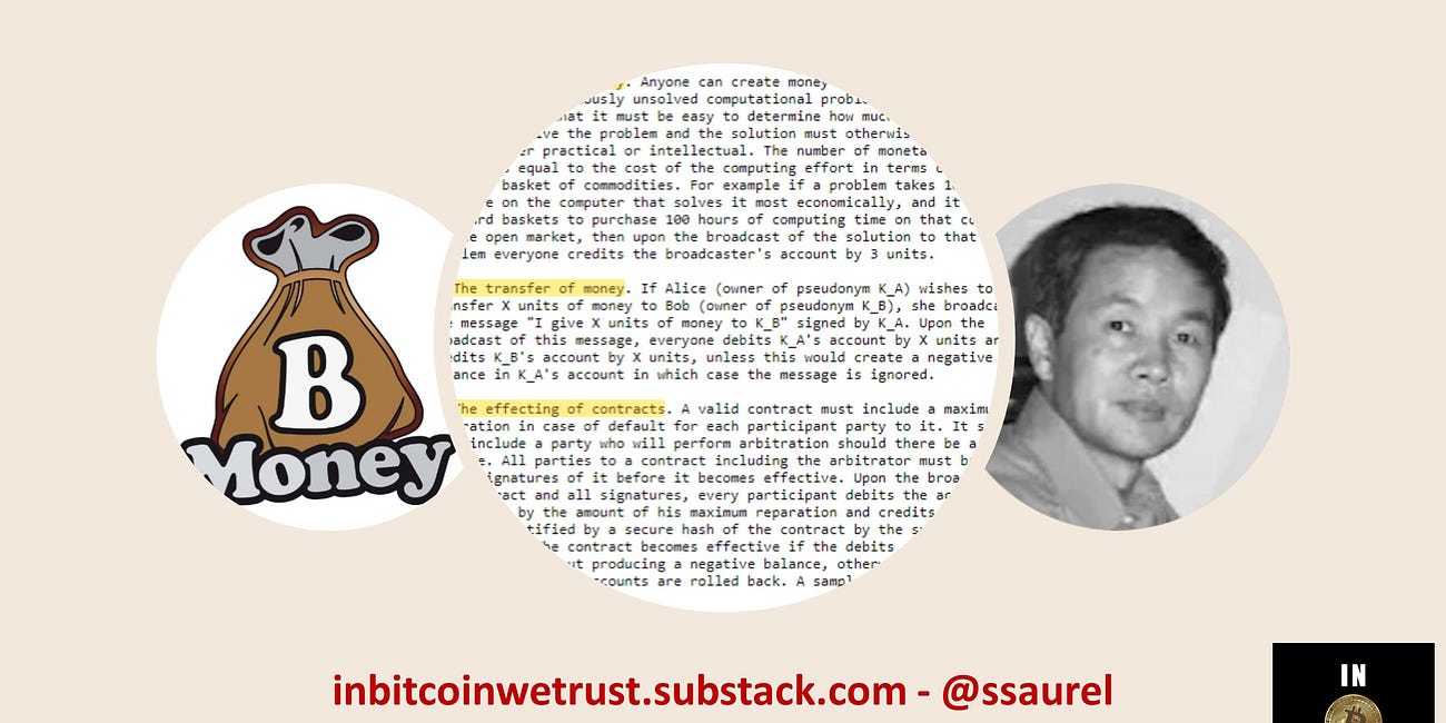 25 Years Ago, Wei Dai Proposed the B-Money Protocol, Which Many Consider a Crucial Stepping Stone to Bitcoin.