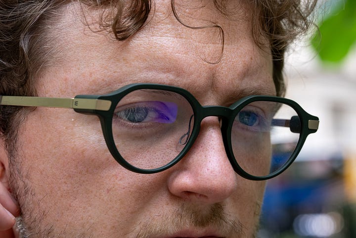 Even Realities G2 glasses design green