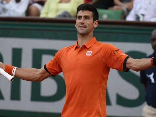 novak djokovic gets golden showers at 2015 french open novak djokovic gets golden showers at 2015 french open