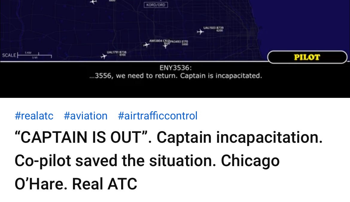A newly hired American Airlines regional jet pilot collapsed just after takeoff in Chicago on Saturday night