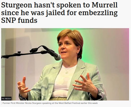 Nicola 'What a Mug' Sturgeon: Me-Me-Me-Me-Me-Me-Me-Me-Me...