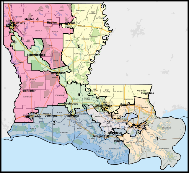 Louisiana's congressional districts - Wikiwand