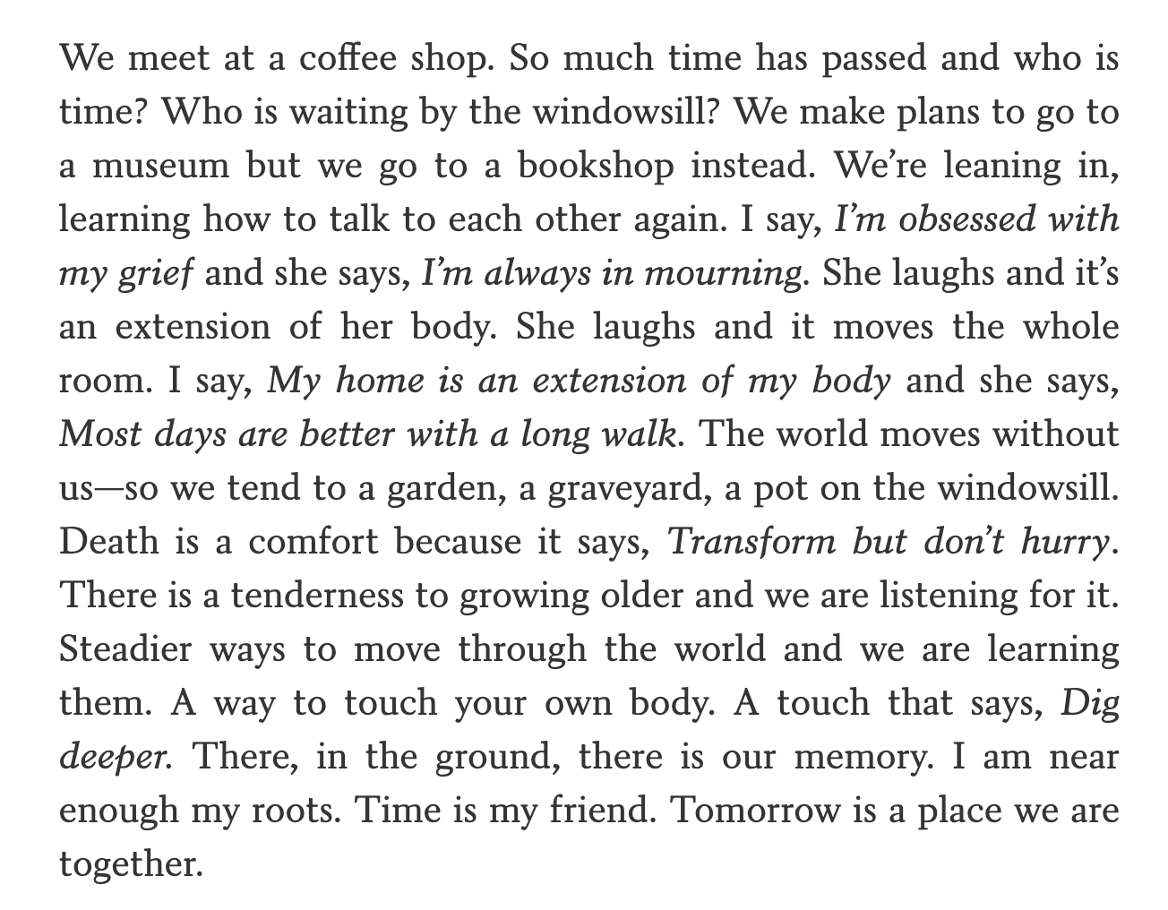 Tomorrow is a place we are together - by Aminatou Sow