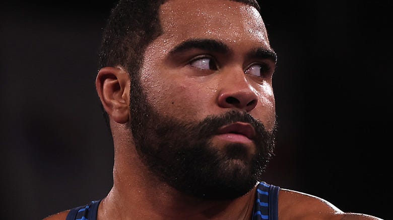 Gable Steveson looking away