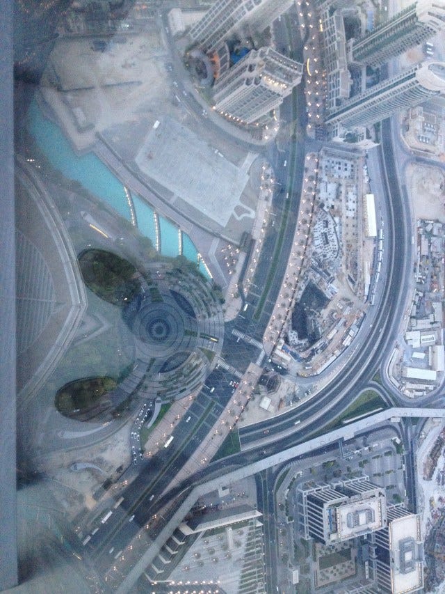Another almost straight down picture from Burj Khalifa Another almost straight down picture from Burj Khalifa