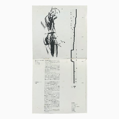 Toshi Ichiyanagi, Moving Pulse, (7" LP vinyl record), AT-6601, Audio-Technica, 1966 [midcenturyclassical. Fondazione Bonotto, Colceresa (VI)]