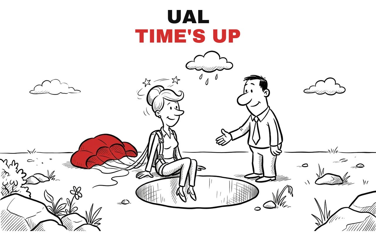 Trade Exit | UAL | 🪂🕳️☠️