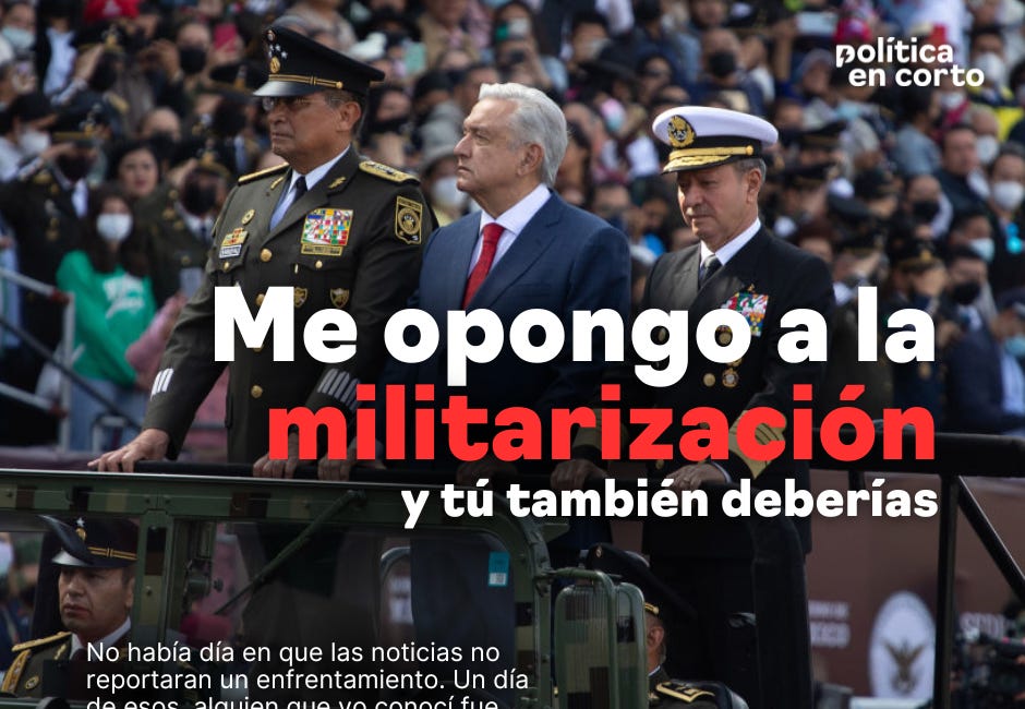 Me opongo a la militarización. (Y tú también deberías) 