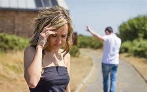 Image result for young woman breaking up with young man