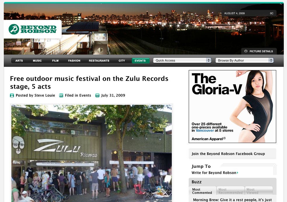 beyond robson website