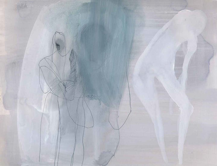Illustration, transition, menopause, watercolor, graphic novel