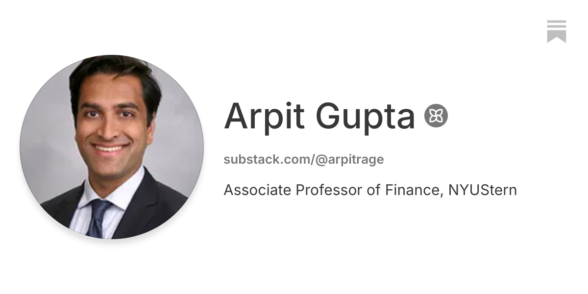 Arpit Gupta | Substack