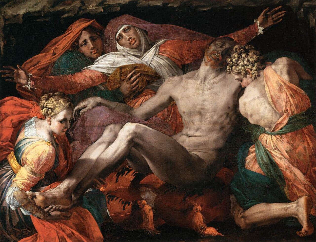 Dead Christ across the knees of the Virgin Dead Christ across the knees of the Virgin