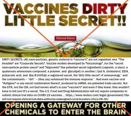 Going for the Juggler on Vaccine Adjuvants & Antigens; Vaccinology's "Dirty Secrets" is the Achilles' heel as Vaccines no longer require clinical trials. EUA ONLY!