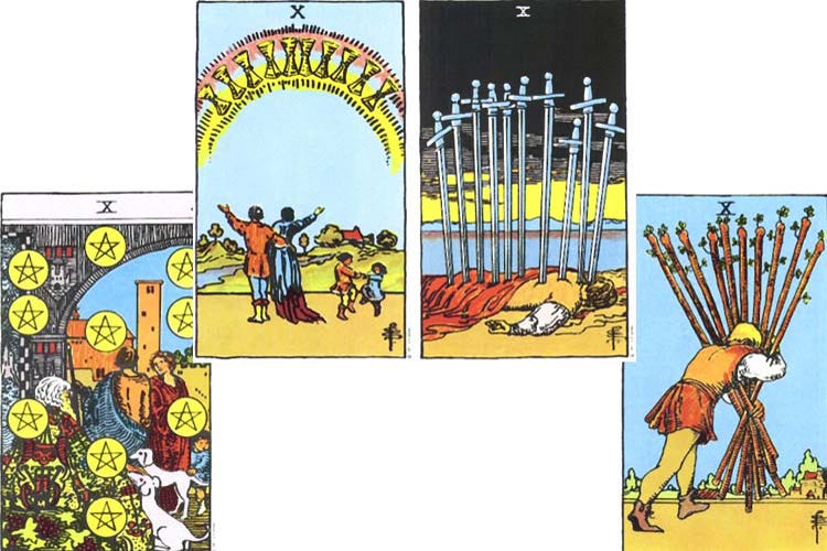 Arcanos de número 10: significado