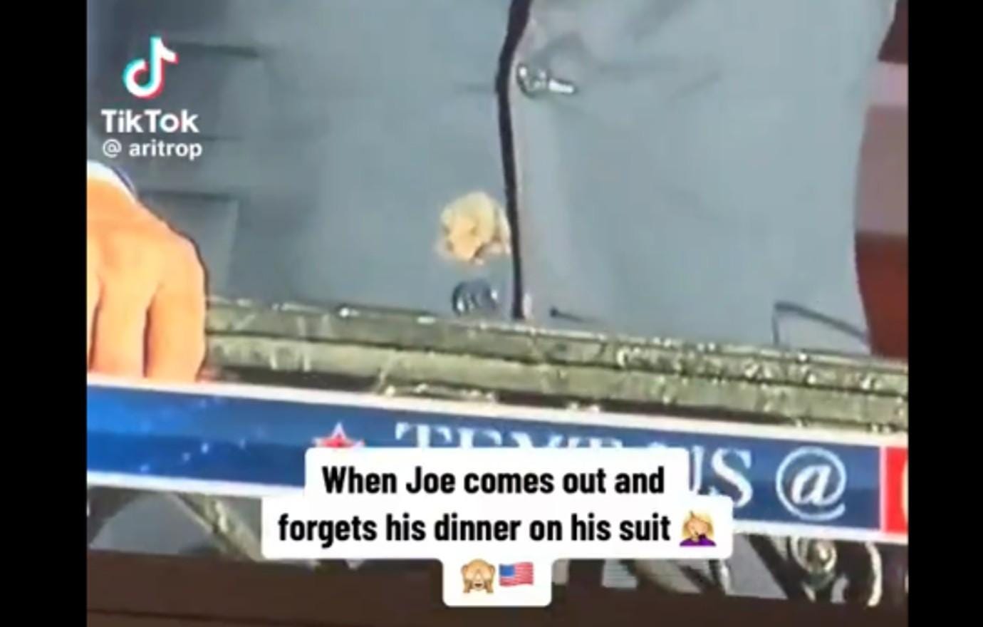 joe biden mocked mysterious food stain suit joe biden mocked mysterious food stain suit