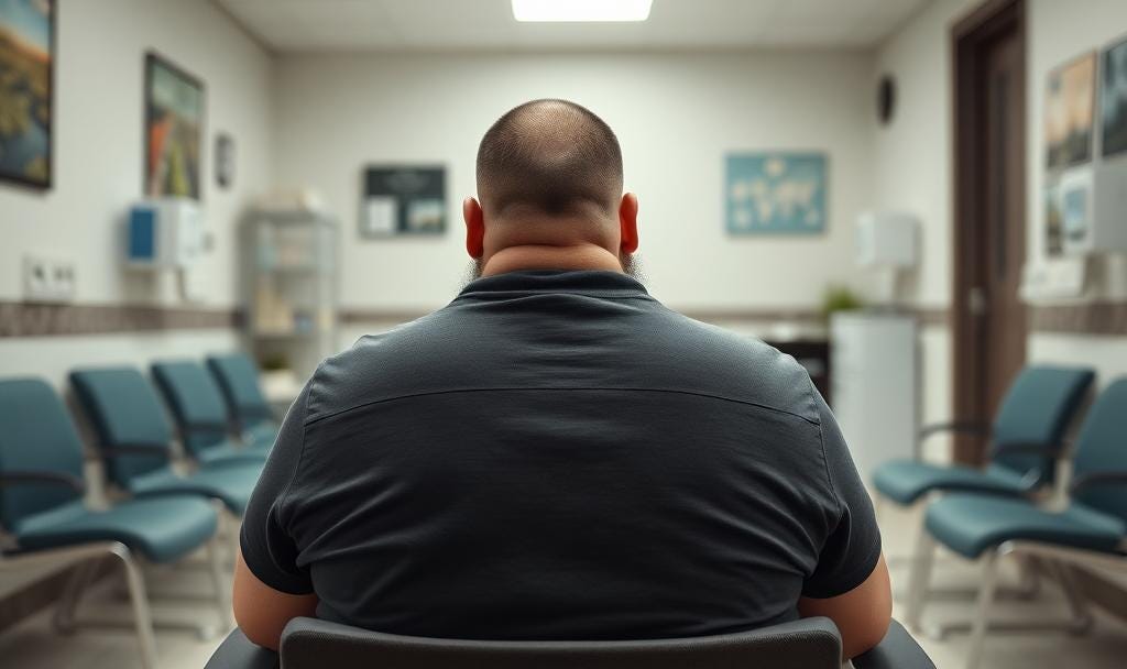 Man waits for his appointment late-diagnosed autism autism neurodiversity Mark H. Durgee adult autism 