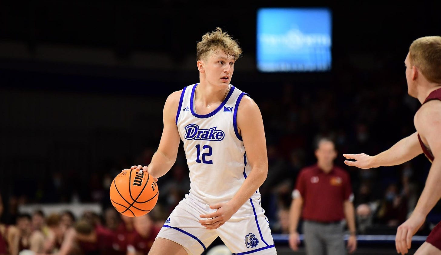 Tucker DeVries - 2022-23 - Men's Basketball - Drake University Athletics