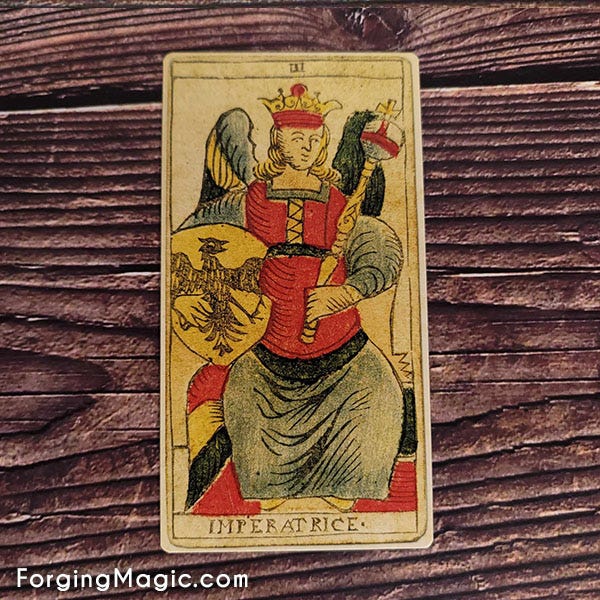 L'Imperatrice Empress Card from Tarot de Marseille L'Imperatrice Empress Card from Tarot de Marseille