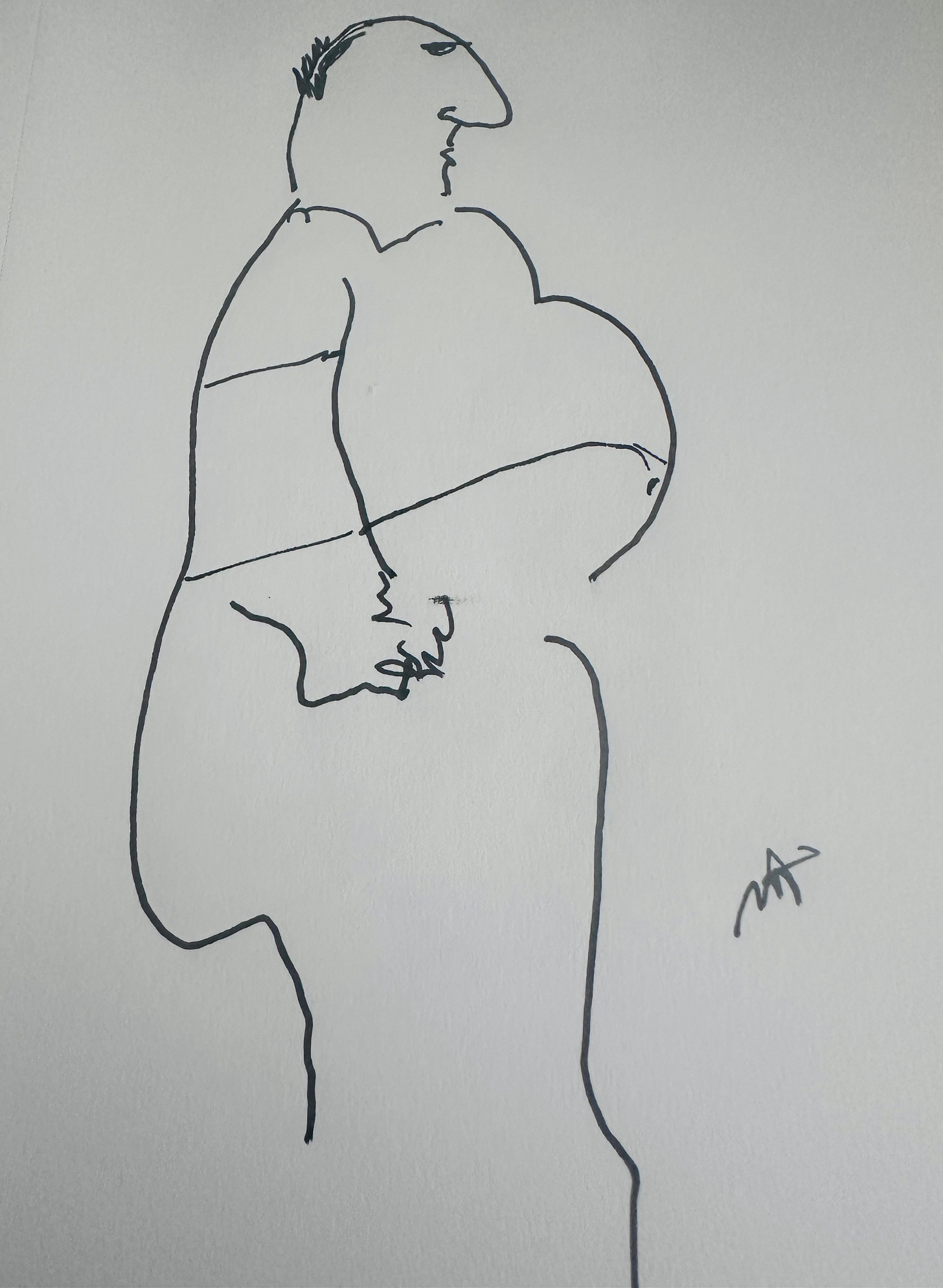 Mr. Belly. Doodle copyrighted by Mark Tulin