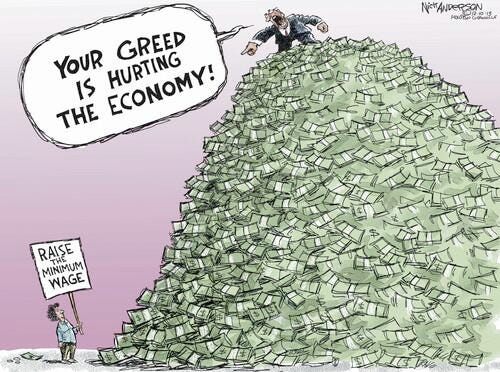X \ Democracy for America على X: "The only thing keeping Walmart and  McDonalds from paying their workers better is corporate #greed.  http://t.co/kiVbfCnwzb"