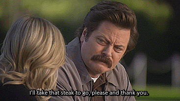 Park Recs Steak Gif