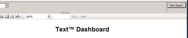SQL Server Reporting Services SSRS Trademark special symbol