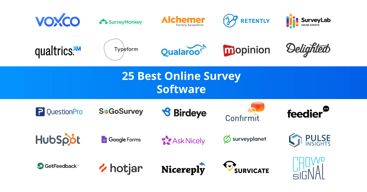 Top twenty-five survey software in 2023 - Voxco Top twenty-five survey software in 2023 - Voxco