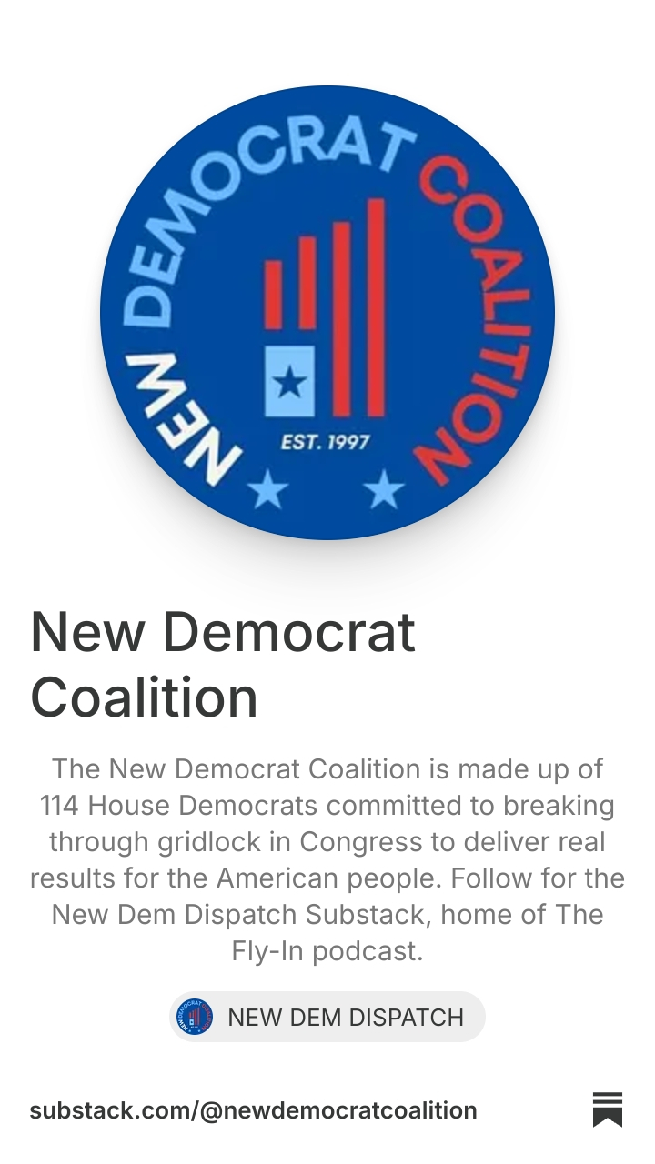 New Democrat Coalition | Substack