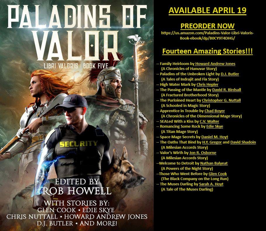 Paladins Table of Contents