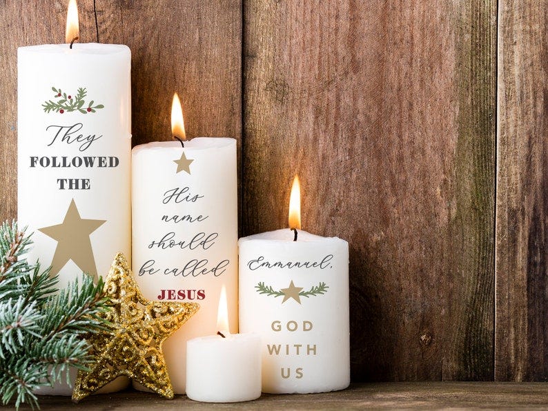 DIY Christmas Candles image 1