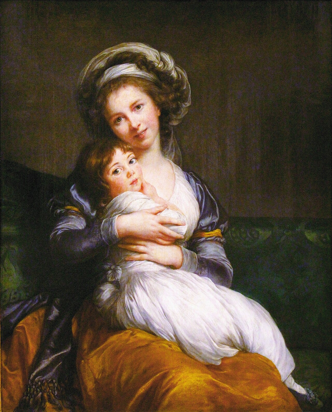 Vigee Le Brun self portrait with her daughter Vigee Le Brun self portrait with her daughter