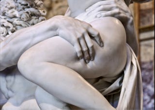 The Rape of Proserpina CU detail The Rape of Proserpina CU detail