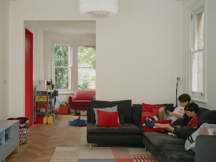 Colourful home, family home, house renovation, London renovation, London extension, Extension project;