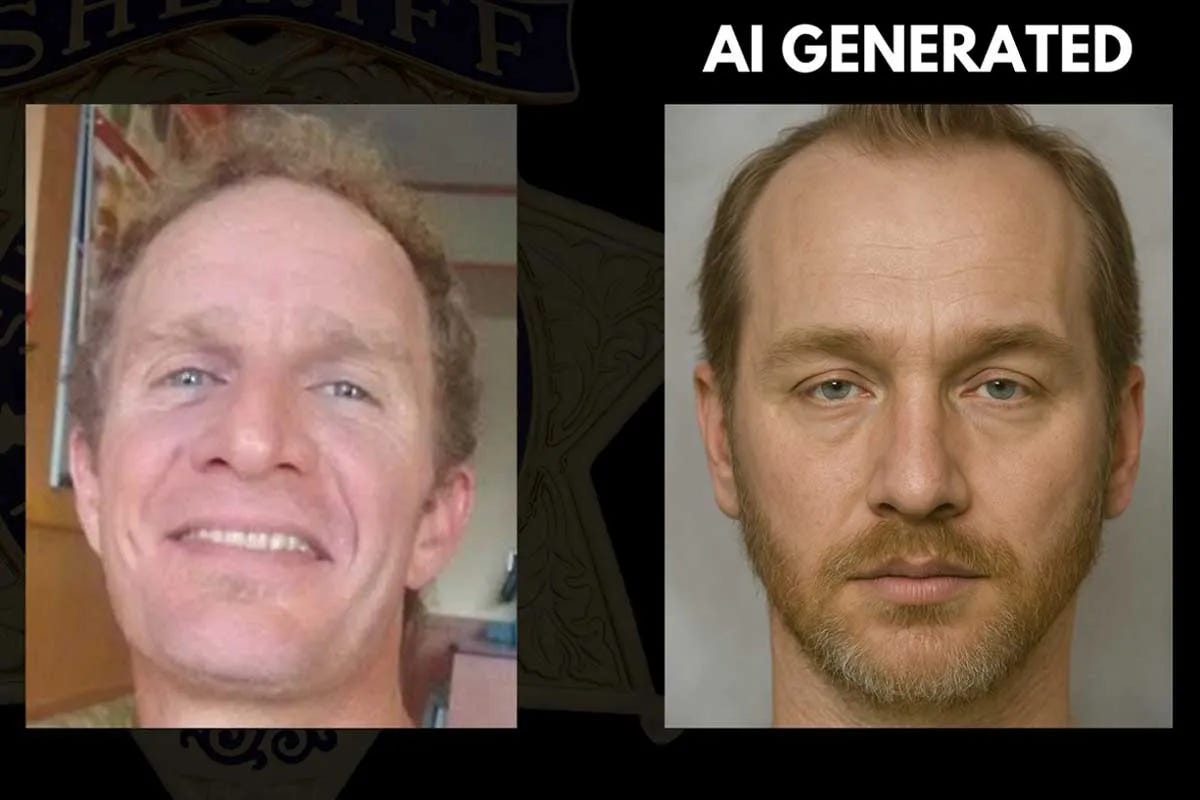 Ronald Woolf photo and AI generated image