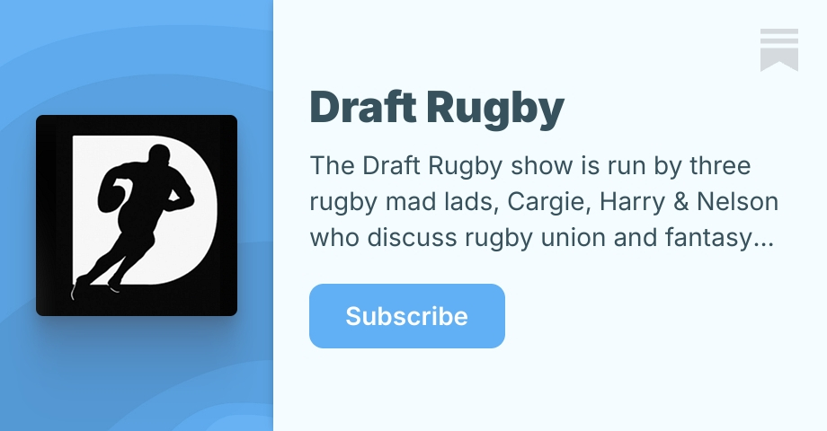 Sub Card Rugby Draft Rugby | Substack
