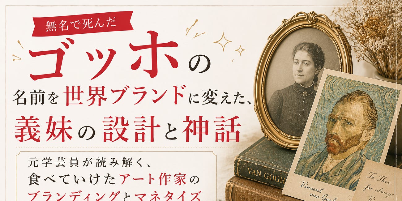 無名で死んだゴッホを世界ブランドに変えた、義妹の設計と神話