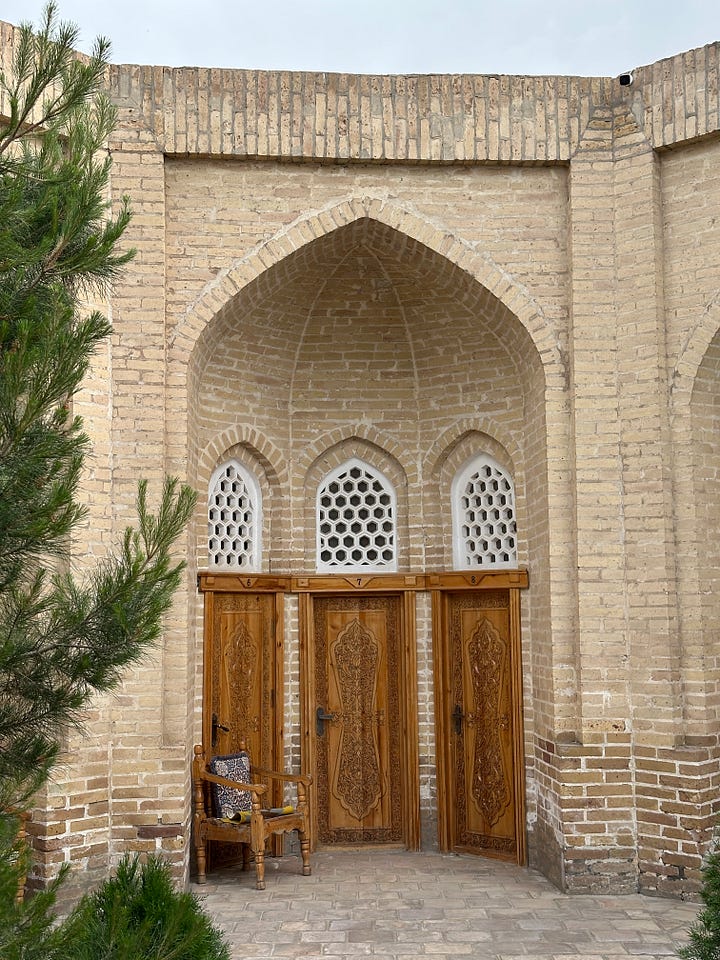 The former madrasa-turned-inn in Khiva