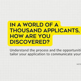 On Launching Your Career: Tailoring Your Application