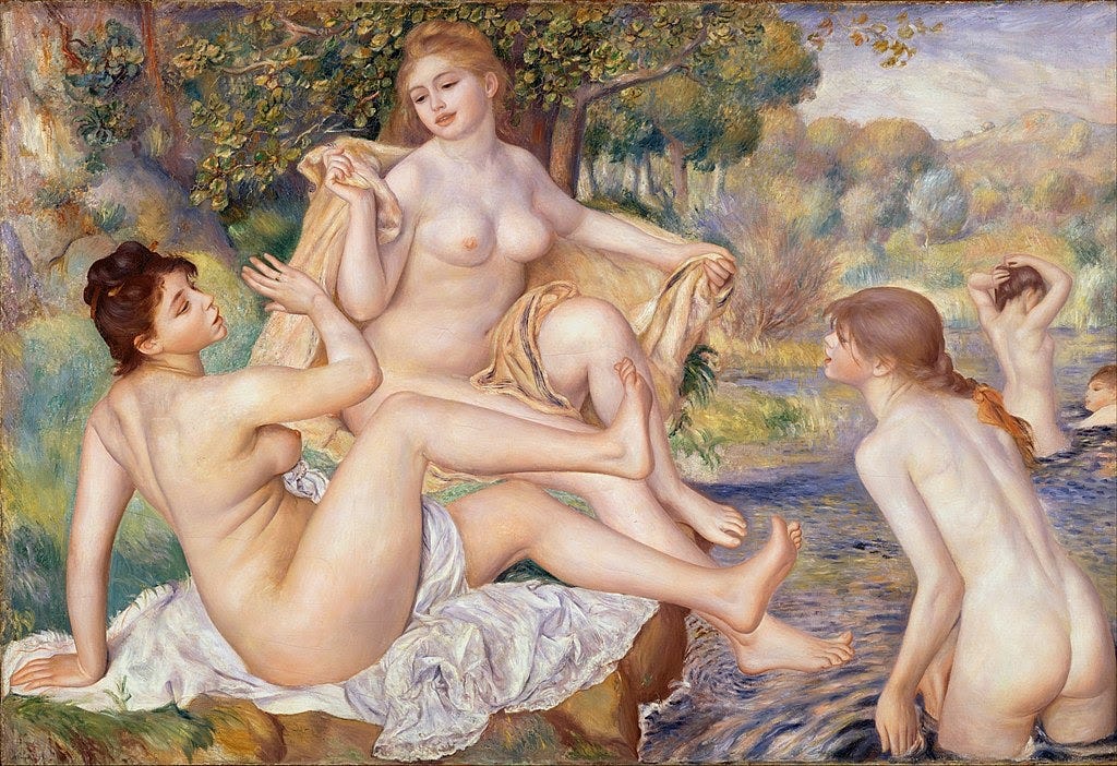 The Large Bathers, 1884–1887, Pierre-Auguste Renoir