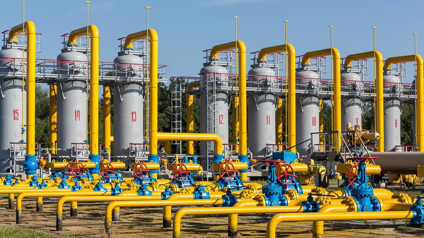 Part of a gas storage facility in Ukraine, among the largest in the world. - Kyiv Post