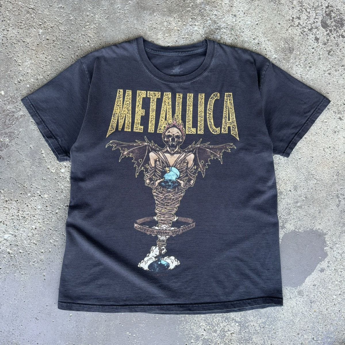 Y2K METALLICA KING NOTHING PUSHEAD FADED BAND TEE - Tops