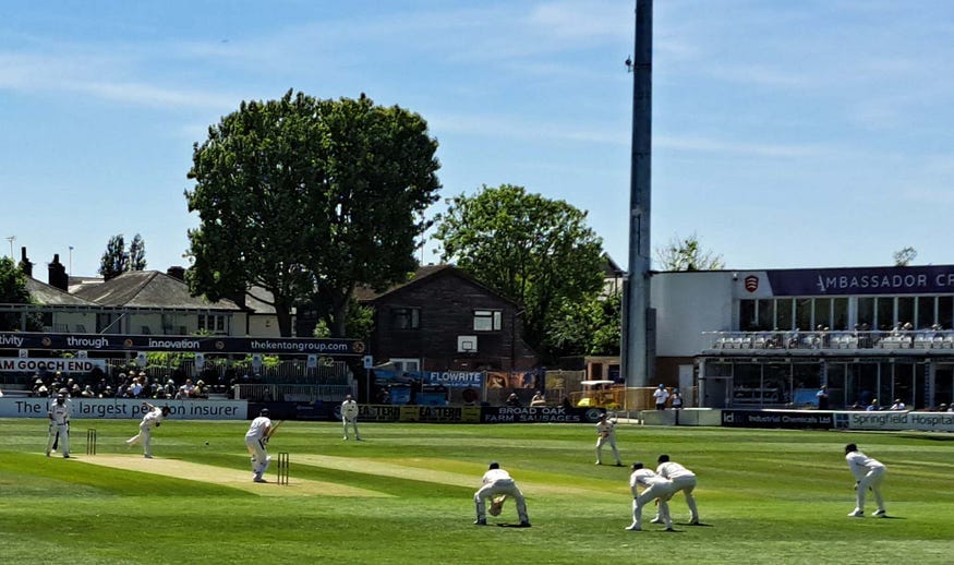 Cricket match at Essex County Ground