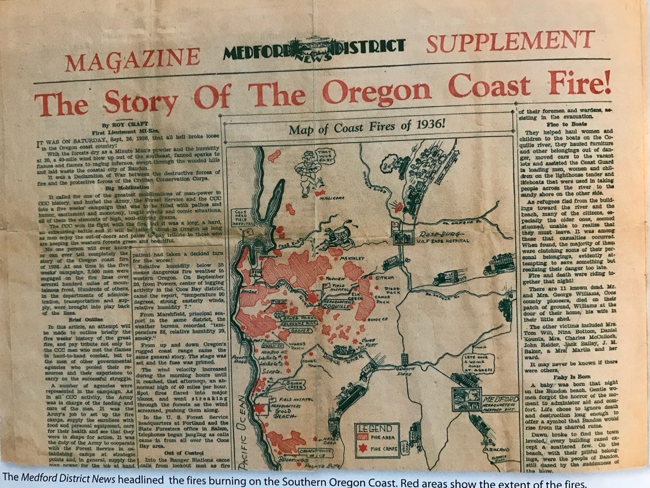 A newspaper with a map

Description automatically generated