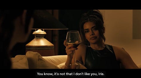 Iris and Kat have a heart-to-heart.