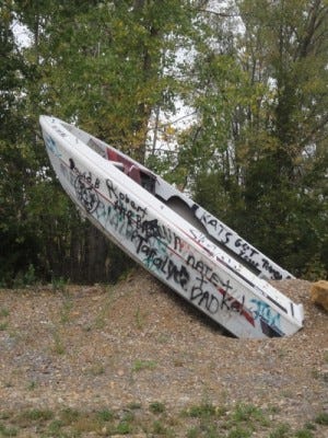 Boathenge in Topeka As if truckhenge weren't enough....
