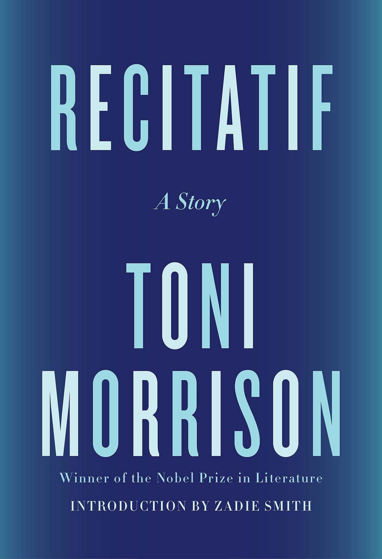 Recitatif: A Story: Morrison, Toni, Smith, Zadie: 9780593315033:  Amazon.com: Books