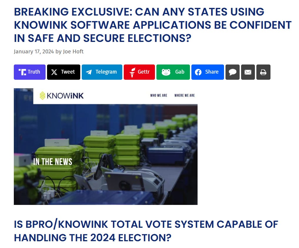 Beginning of the End for KNOWiNK?Oregon Dumps KNOWiNK TotalVote System ...