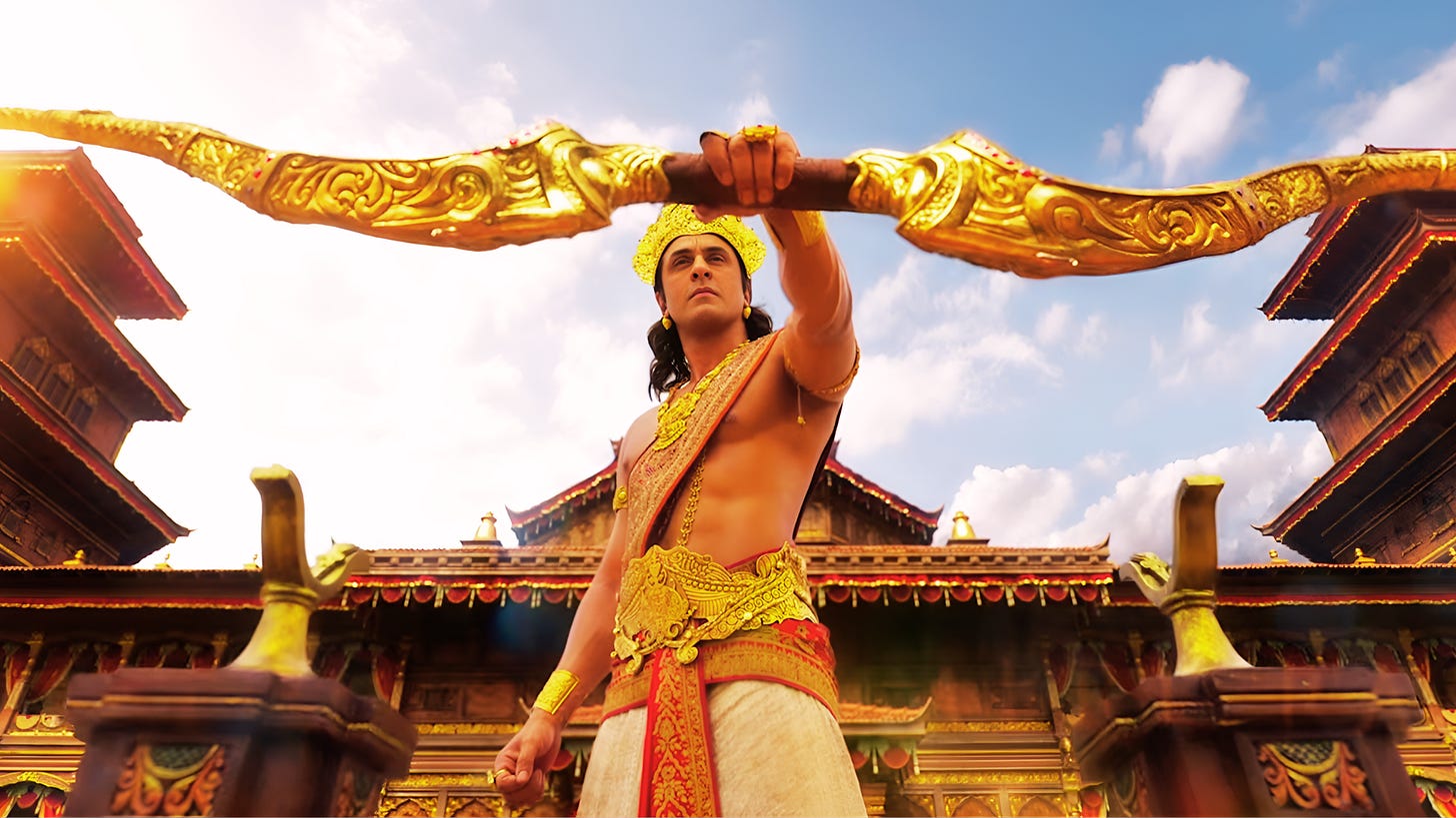 A still from director Nitesh Tiwari’s film 'Ramayana' A still from director Nitesh Tiwari’s film 'Ramayana'