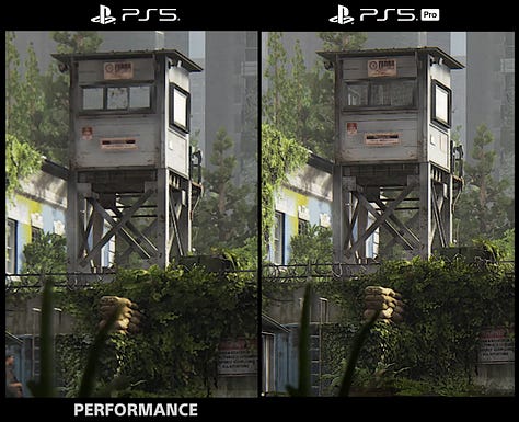 PS5 Pro vs PS5 graphics comparison